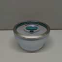 Anyday 4-Cup Microwave Cookware & Glass Container with Glass Lid, Plastic-Free Deep Food Storage | Stackable Airtight Steamer with Vented Lid for Microwave-Safe Reheating, Steaming Vegetables & Rice (Frosted - Kale)