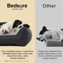 Bedsure SupportMax XL Pro Orthopedic Dog Beds Large Sized Dog - Extra Thick Supportive Dogs Couch with Waterproof Washable Cover, Extra Large Comfort Pet Sofa with Sherpa & Nonskid Bottom, Grey, 45"
