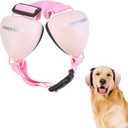 PROHEAR Dog Ear Muffs Hearing Protection for Dogs, NRR 28dB Noise Cancelling Headphones, Easy to Adjust Dog Hearing Protection Earmuffs for Thunder, Hunting, Tourism, Cars, Racing, Medium, Pink