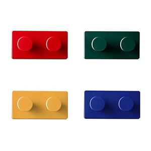 OULIGET Plastic Creative Adhesive Coat Hook,4 Pieces Interesting Hook for Coat, Scarf, Hat, Towel,Key, Bag, Utility Hook for Wall Hanging Decorations,4 Colors.