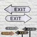 Exit - Exit with Arrow - Exit Sign - Exit wall Sign - Outdoor Exit Sign - Exit Sign for Business- Easy Install Exit Plaque - 5 Colors - Made in the USA