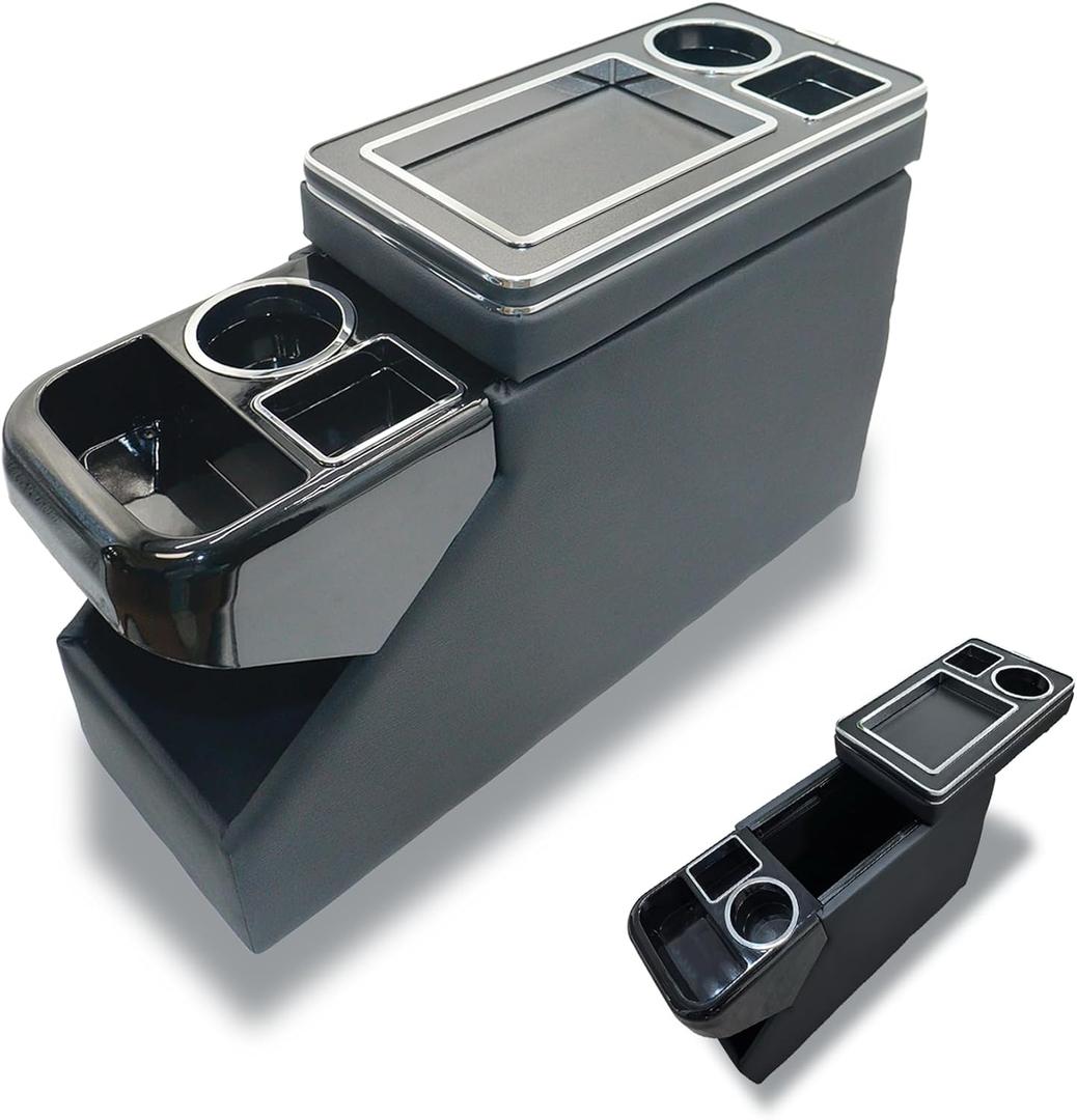 Universal Center Console for Ford F-150/ Silverado 1500/ Ram 1500/ Sierra 1500 Minivans SUVs, Truck Floor Center Conslsole for Jeep CJ-5/CJ-7