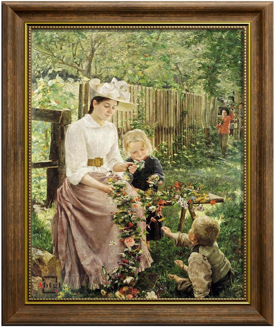 Abtgt Vintage Style 11x14 Picture Frame, Made of Tempered Real Glass for Tabletop or Wall Mount, 11x14 Photo Frame for Home Decor, Brown