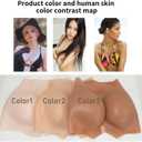 Dabron Silicone Butt Lift Pants Fake Buttock Pants Butt Hip Enhancer pants for Women or Men (L)