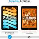 OMOTON [3 Pack] Screen Protector for iPad Mini 6/7 (6th/7th Generation, 8.3 Inch) - Tempered Glass for iPad Mini 6th Generation 2021/iPad Mini 7th Generation 2024, Case Friendly/High Definition/Apple Pencil Compatible