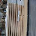 Foldable Wooden Playpen for Babies and Toddlers, 63x63x24 Inch