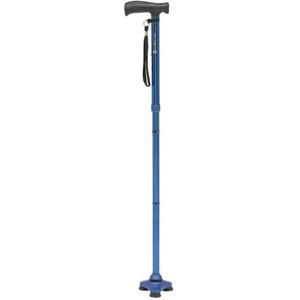 HurryCane Freedom Edition Foldable Walking Cane with T Handle Blue
