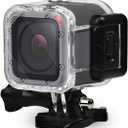 FitStill 196FT/60M Dive Housing Waterproof Diving Protective Case Shell for Go Pro Hero 5 Session Hero 4 Session with Bracket Mount for Go Pro Hero5 Session & Hero4 Session Accessories kit
