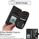 Argyle Wallet Case for Google Pixel 9/9 Pro 5G with Wrist Strap Shoulder Strap, 9+ Card Slots Zipper Purse Luxury PU Leather Stand Checkered Cell Phone Cover for Pixel9 9Pro Nine Black