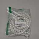 USB to USB C Cable 5FT for iPhone 17 Charging Cord Beaded Pearls iPhone Charger Cord for iPhone 17 16 15 Plus Pro Max Air 16E Type C Charger Fast Charging Cable for Samsung Galaxy S25 S24 iPad 10th
