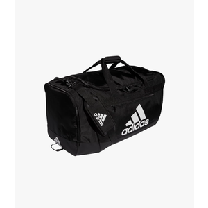 adidas Unisex Defender 4.0 Gym Duffel Bag for Men and Women, Black/White, Large (110L)