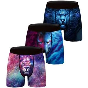 ANGEL CITIZ 1 or 3 Pack Men's Novelty Boxer Briefs Funny Boxer Shorts Hilarious Gag Gifts Christmas Underwear for Men No Fly, Small
