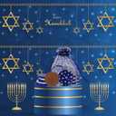 The Dreidel Company Blue & Silver Hanukkah Milk Chocolate Gelt, 25 Coins per Bag, 3 Bags, Total of 75 Coins, Hanukkah Design Menorah & Dreidel Design, Non GMO, Kosher Certified OU-D (EXP 11/02/27)