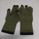 Merino Wool Gloves for Men Women, Touch Screen Warm Glove Liners Thermal Soft Knit Lining for Winter Running Hiking (X-Large, C03-(olive Drab))