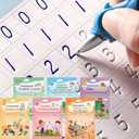Magical Handwriting Workbooks Handwriting Practice Copybook, Handwriting Aid Magic Pen Reusable Copybook Grooves Template Design for Children Books Suitable for Children's Learning (6)