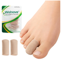 Welnove Gel Toe Cap - 8 Pack Toe Protector for Women Men - Cushions and Protects to Cover Toes, Relief Toe Pain from Ingrown Toenails, Corns, Blisters, Hammer Toes (Medium Size)