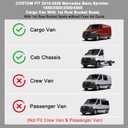 Floor Mats Fits 2019-2025 2026 Mercedes Benz Sprinter 1500/2500/3500/4500（Only Fit Cargo Van/Cab Chassis） TPE All Weather Protection Car Front Row Mats, Black mat Accessories for Sprinter