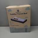 100% Cotton Lining Portable Foldable Toddler Travel Bed - Soft Foam Floor Bed with Washable Cover, Safe and Comfortable Toddler Crib, Ocean Blue