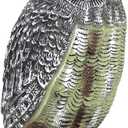 Owl Decoy | Plastic Owls to Scare Birds Away | Owl Statue for Garden & Outdoors 16.5" Tall