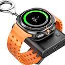 Watch Charger for Galaxy Watch 7 Ultra, 1800mAh Portable Charger for Samsung Galaxy Watch7/Ultra/FE/6/6 Classic/5/5 Pro/4/4 Classic/3/Active 2, with Keychain
