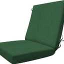 Honeycomb Outdoor Essentials Dining chair Cushion, 20x41, Hampton Texture Hunter Cushion For Patio Furniture