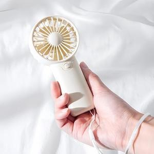 Mini Portable Fan, (2 x AAA Batteries, Batteries Not Included) Lightweight Handheld Fan Perfect for Outdoor, Travel, Office, Hiking and Camping - White