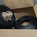 (2 Sets) 4.00-6 Replacement Pneumatic Tires and Inner Tubes - Universal Fit 13 Tires and Tubes Compatible with Wheelbarrows and Gorilla Carts - With Ribbed Treads and TR13 Straight Valve Stems