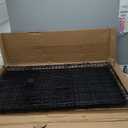 Amazon Basics Portable Metal Wire Dog Crate for Large Dogs, Double Door with Removable Tray, Divider Panel, Easy to Assemble, 48" x 30" x 32.5", Black