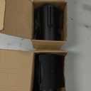 QWORK Wall Mounted Retractable Belt Barrier, 2 Pack Crowd Control Wall Barrier with 10' Belt for Retail Stores, Airports, Banks, School (Black)