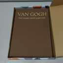 Decorative Books for Home Decor - Stackable Faux Book Box for Coffee Table Styling & Hidden Storage - Neutral Linen Fake Books as Display Riser for Shelf & Entryway (Set of 2, Van Gogh Art)