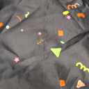 Horaldaily Birthday Tablecloth 60x104 Inch Rectangular, Happy Birthday Ballon Black Washable Seasonal Table Cover for Party Picnic Dinner Decor