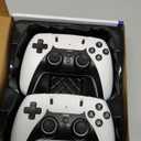 Retro Gaming Console, 20,000+ Retro Game Stick, 4K HD HDMI TV Game Stick, Built-in Classic Video Games 23 Emulators Plug & Play Game Console for TV with 2 Wireless Controllers (Black)