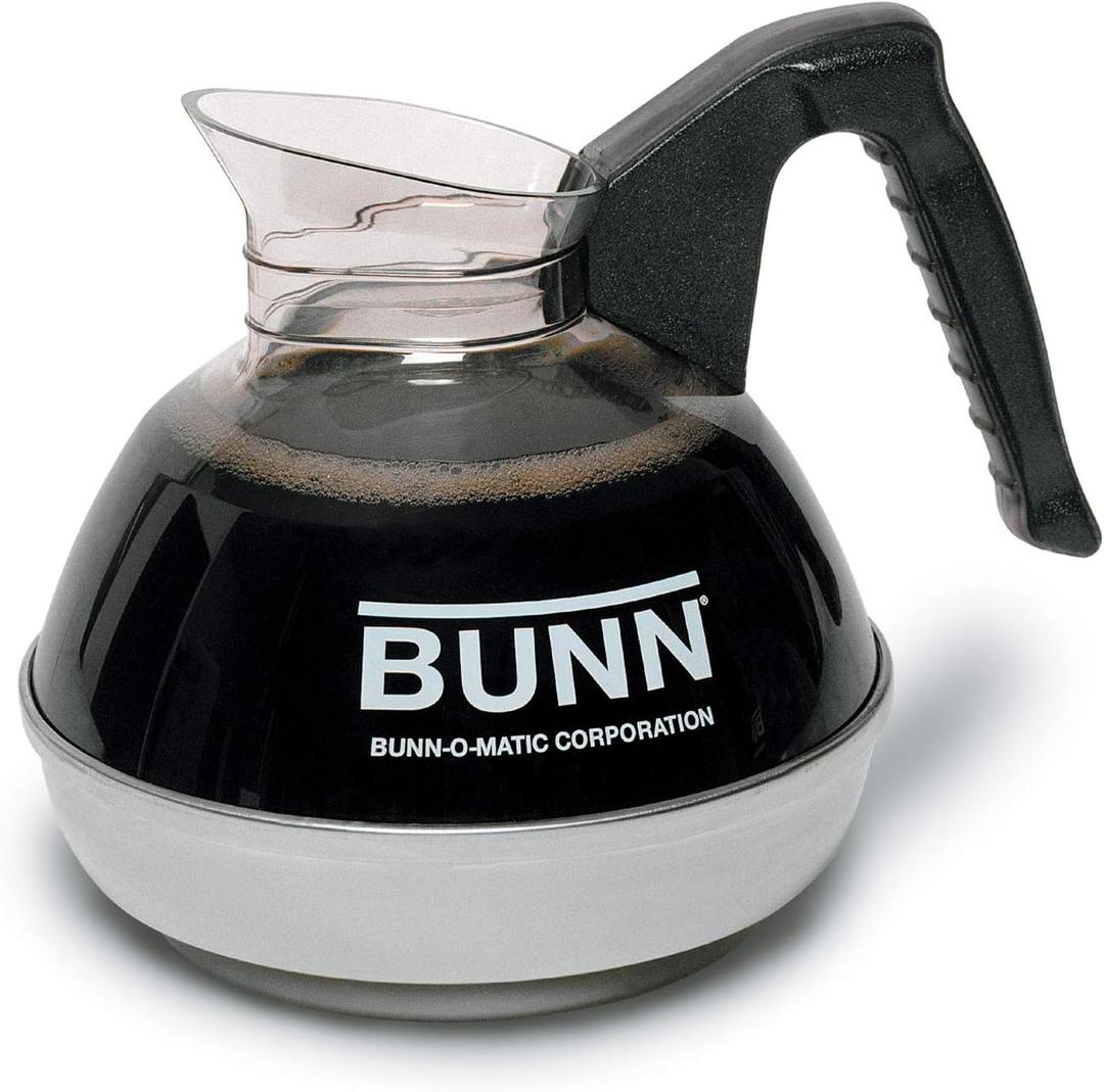 BUNN 12 Cup Easy Pour Commercial Decanter with Handle (3 Pack), Black