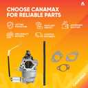 Canamax 951-05149 Huayi 4P90F Engine Carburetor Replacement - Compatible with Husky MTD LT4200 T1000 T1200 R1000 4P90HUA HY-4P90F Cub Cadet CC760ES 12AE76JU 4P90JUC 4P90MUD 420CC Lawn Mower