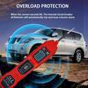 Power Circuit Probe Tester, 6V-24V DC Automotive Car Electric Fuse & Voltage Tester with LED Test Light, HD LCD Readout, Overload Protection, Short Circuit Finder with 14.7FT Cable