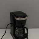 Hamilton Beach 5 Cup Drip Coffee Maker with Easy FrontFill Basket, Compact Design, Works with Smart Plugs, Glass Carafe, Auto Pause and Pour, Black & Stainless Steel (46112)