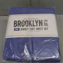 Brooklyn Flat Jersey Knit Sheet Set, French Blue, King