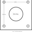 Solus S347-BK Pier Mount Adapter for 3'' Diameter Stub Post, Powder Coated & Non-Corrosive Aluminum, Easy Installation, Mounting Hardware Included, Black