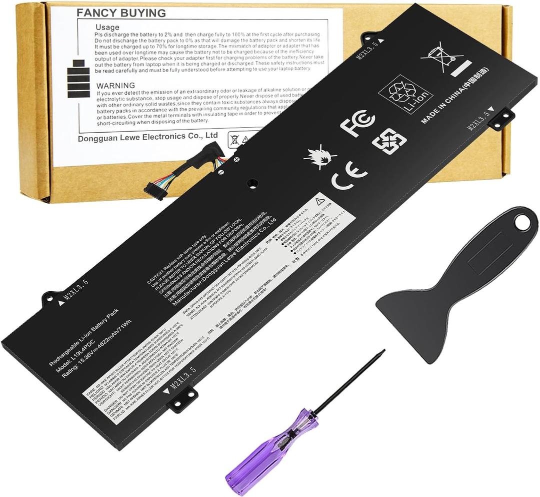 L19L4PDC L19C4PDC L19M4PDC Battery Replacement for Lenovo Ideapad Yoga 7-14ITL5 82BH 7-15ITL5 82BJ Yoga 7i (15 inch) 2 in 1 Series, 5B10Z26482 SB10Z26481 5B10Z26485 SB10Z26483 5B10Z26479 SB10Z26486