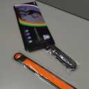 esonstyle Pack of 6 LED Light Up Band Slap Bracelets Night Safety Wrist Band for Cycling Walking Running Concert Camping Outdoor Sports (Orange)