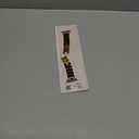 Wearlizer Metal Band Compatible with Apple Watch Bands for Women 40/38/41/42/44/45/46/49mm, Enamel Stainless Steel Strap for iWatch Series 11-1 SE/Ultra (Gold/Black)