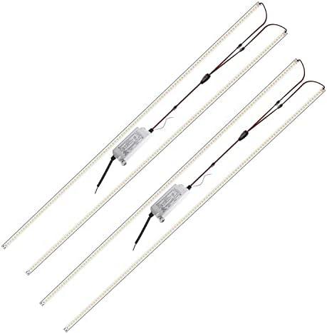 2Pack 4FT Magnetic LED Troffer Retrofit Kit, 36W, 150LM/W, 5000K, Dimmable