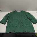 Okiwam Women's Oversized Sweaters Crewneck Cable Knit Pullover Casual Loose Fall Outfits Spring Fashion Clothes 2026 (Dark Green), Small