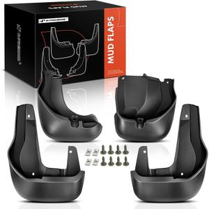 A-Premium Mud Flaps Compatible with Honda CR-V 2012 2013 2014 2015 2016 Sport Utility, No Drilling Required Mud Guards with Hardware Accessories, Set of 4 Front and Rear