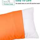NTBAY Queen Pillowcase Set - 4 Pack Brushed Microfiber 20x30 Pillowcases - Soft, Wrinkle-Free, Fade-Resistant, Stain-Resistant, Orange Pillowcases with Envelope Closure - 20x30 Inches, Orange