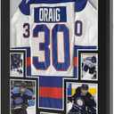 Jersey Frame Display Case, Sport Shadow Box, Metal Frame With Mat, Backing Board, Shatterproof Acrylic Glass, and Hanging Kit for Soccer, Baseball, Basketball, Football (Rectangular7)