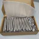 18 Pack Nickel Door Hinges Brushed Nickel 3 1/2 Interior Door Hinges Satin Nickel 3.5 Inch with 5/8 Radius Corners 3 "x 3 " Silver Hardware Controls JIW