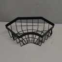 Corner Sink Sponge Drying Rack with Towel Bar, Black Stainless Steel, Multipurpose Kitchen Organizer, Self-Adhesive Installation