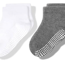 CozyWay Baby & Toddler Socks with Grippers Non Slip Ankle Grip Socks For Boys and Girls - Comfy Soft Cotton - 5 Pack