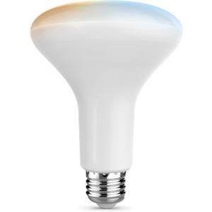 Feit Electric BR30 Smart LED Light Bulb, 60W Equivalent, Tunable White, Wi-Fi Enabled, Alexa & Google Home Compatible, E26 Base, 90+ CRI, Non-Dimmable, 800 Lumens, 25,000-Hour Lifetime, BR30/CCT/CA/AG (1 Count (Pack of 1))